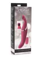 XR Brands inmi Shegasm Intense 2 in 1 Clit Stimulator - Pink