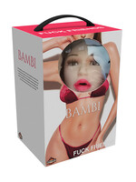 HOTT PRODUCTS Fuck Friends Bambi Blow-Up Doll with Rechargeable Egg Kit - Vanilla