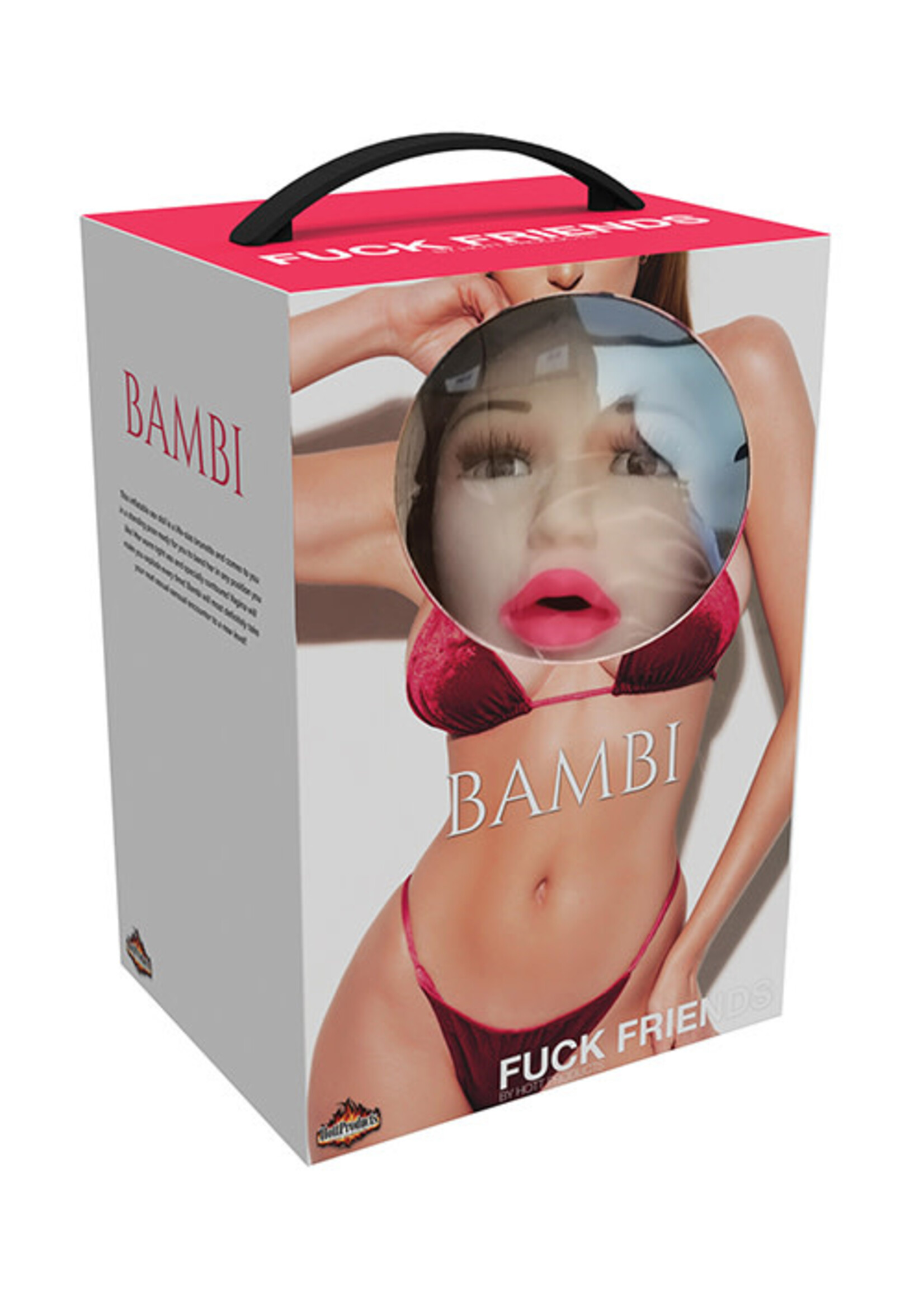 HOTT PRODUCTS Fuck Friends Bambi Blow-Up Doll with Rechargeable Egg Kit - Vanilla