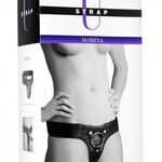 XR Brands Strap U Domina Adjustable Wide Band Strap on Harness