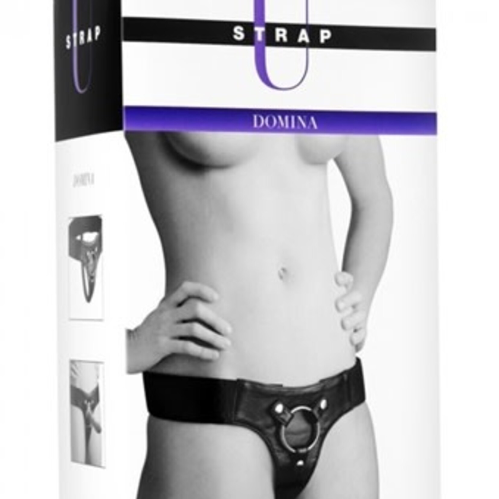 XR Brands Strap U Domina Adjustable Wide Band Strap on Harness