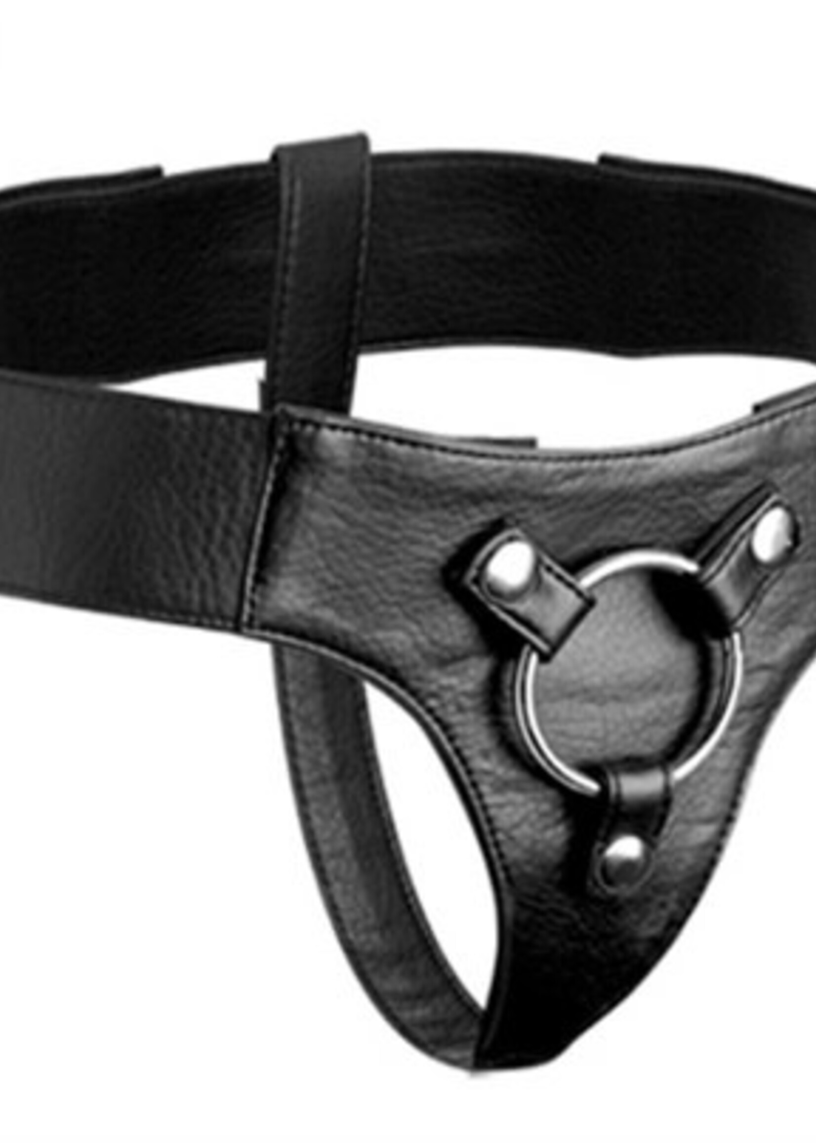 XR Brands Strap U Domina Adjustable Wide Band Strap on Harness