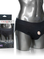 California Exotic Novelties Packer Gear Brief Harness - Medium/large - Black