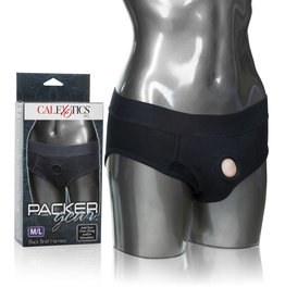 California Exotic Novelties Packer Gear Brief Harness - Medium/large - Black