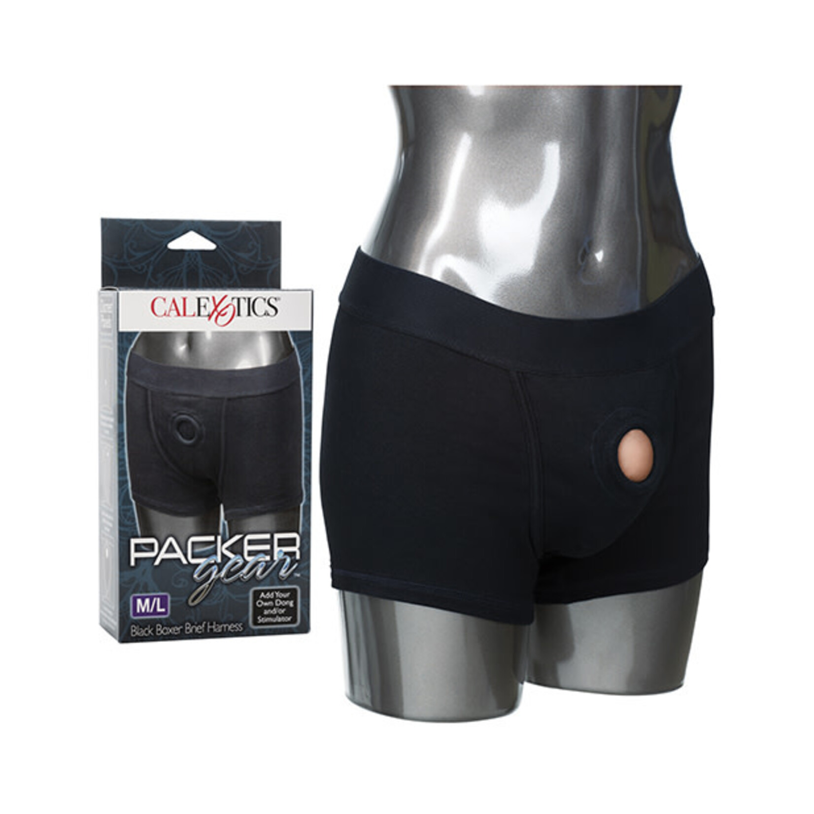 California Exotic Novelties Packer Gear Boxer Brief Harness - Medium/large - Black
