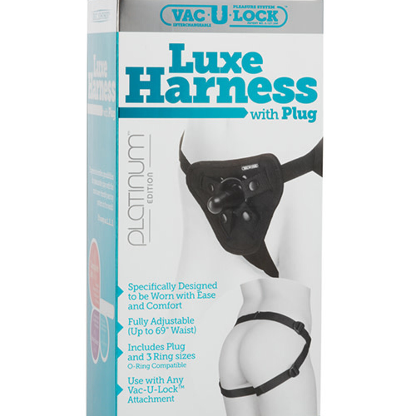 Doc Johnson Vac-U-Lock Platinum Edition Luxe Harness - Black
