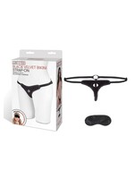 Lux Fetish Black Velvet Bikini Strap-On
