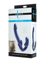 XR Brands Strap U Revolver II Vibrating Strapless Strap on Dildo - Blue