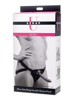 XR Brands Strap U Sutra Fleece Lined Strap on With Bullet Pocket