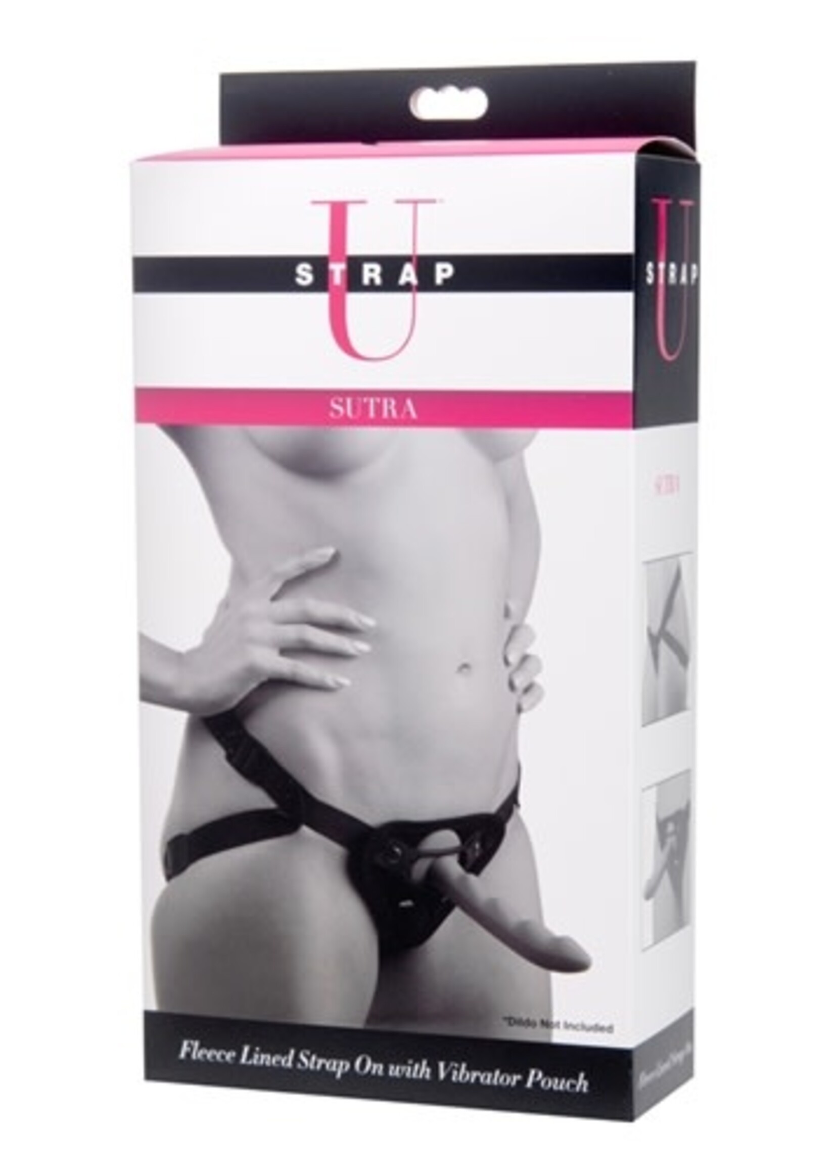 XR Brands Strap U Sutra Fleece Lined Strap on With Bullet Pocket