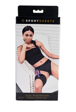 Sportsheets Dual Penetration Thigh Adjustable Strap-On - Black