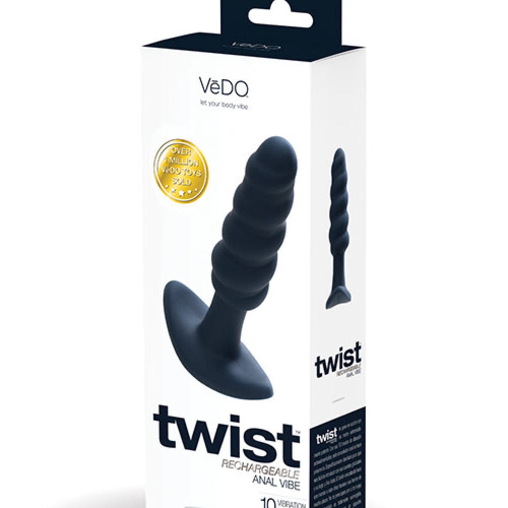 VeDO Vedo Twist Rechargeable Silicone Anal Plug