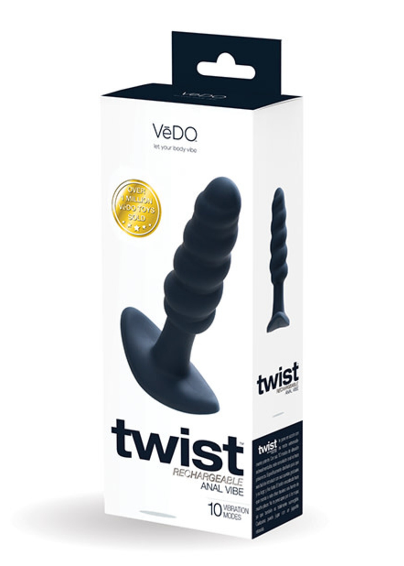 VeDO Vedo Twist Rechargeable Silicone Anal Plug