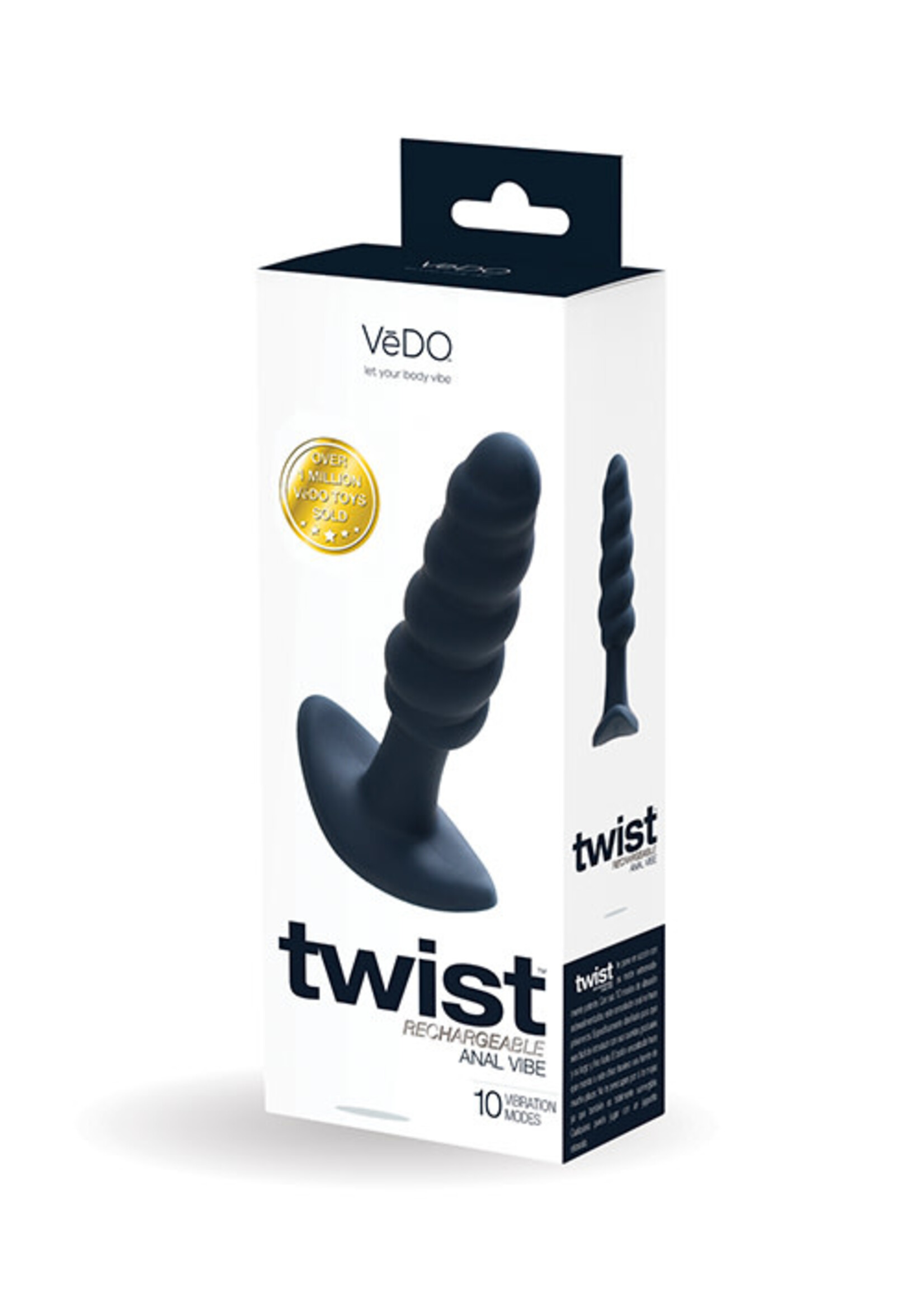 VeDO Vedo Twist Rechargeable Silicone Anal Plug