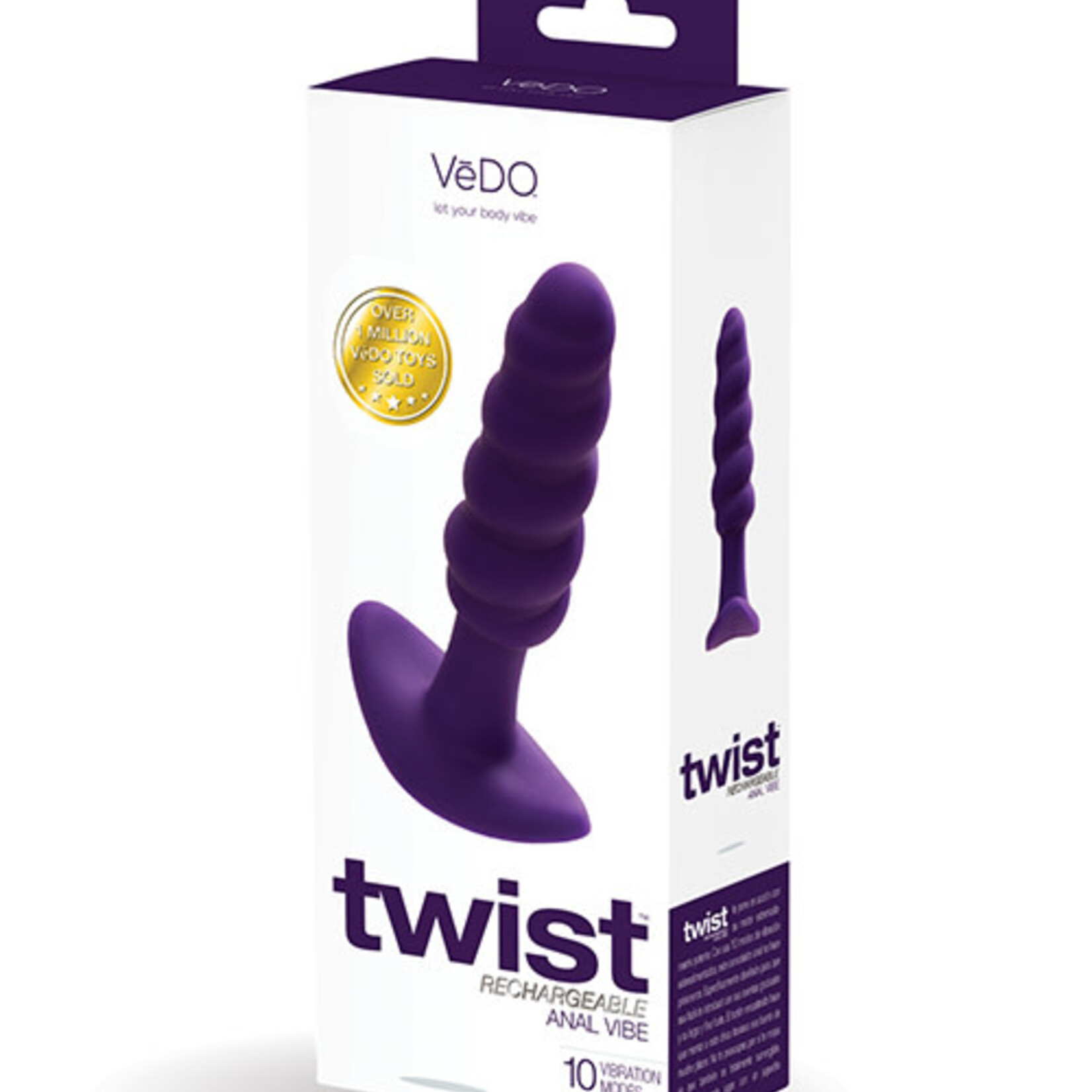 VeDO Vedo Twist Rechargeable Silicone Anal Plug