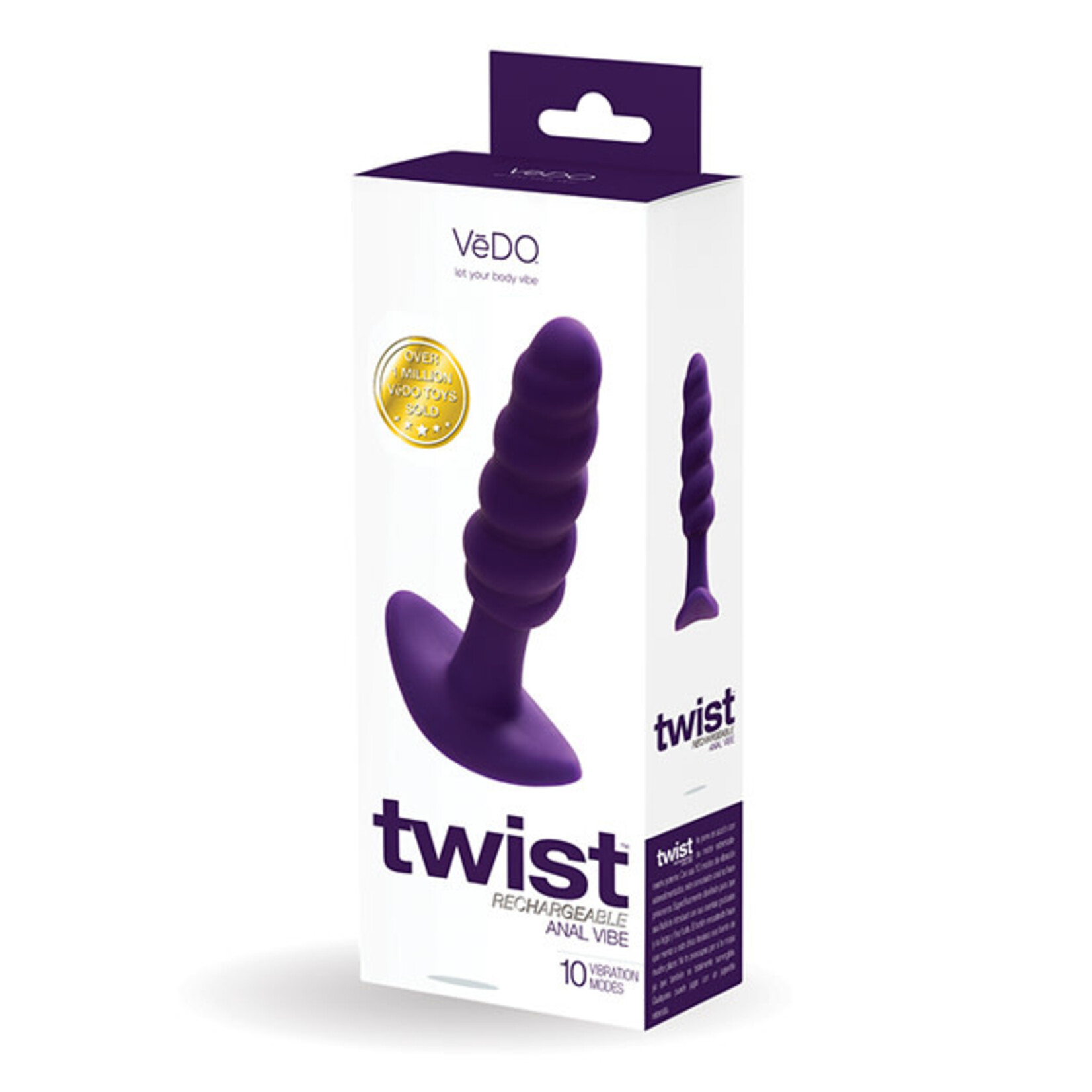 VeDO Vedo Twist Rechargeable Silicone Anal Plug