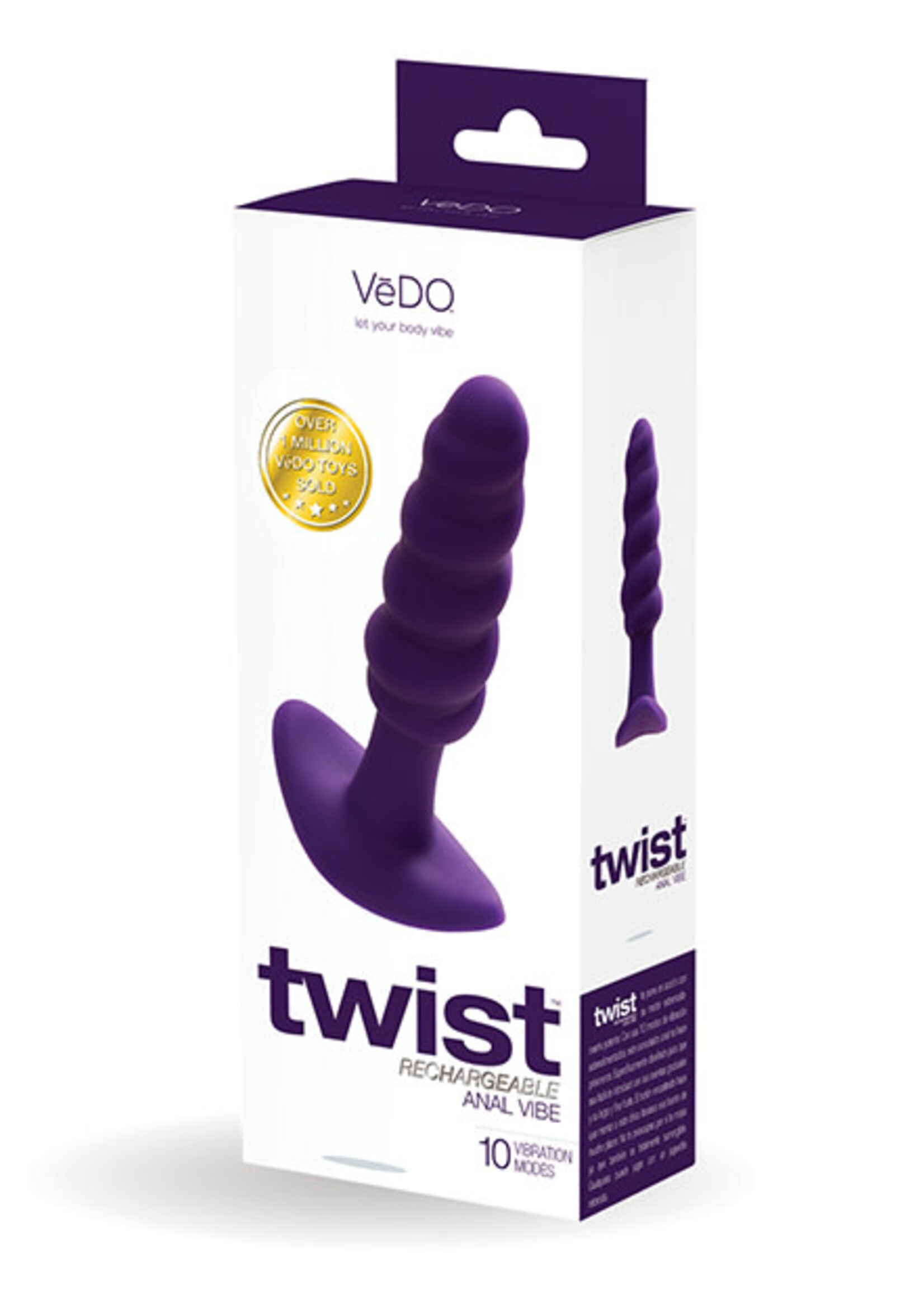 VeDO Vedo Twist Rechargeable Silicone Anal Plug