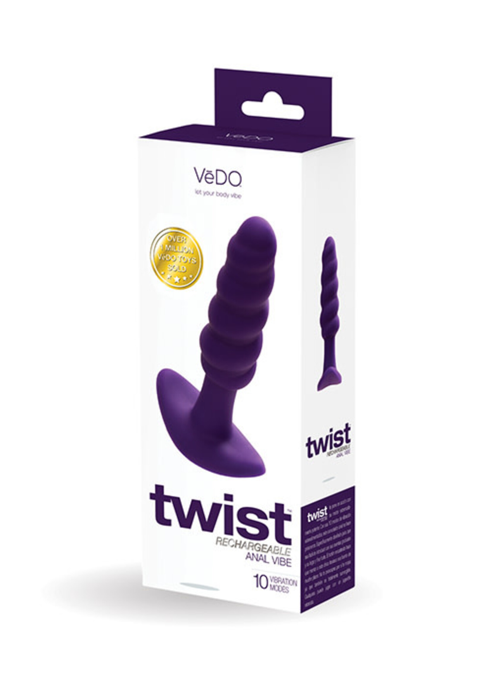 VeDO Vedo Twist Rechargeable Silicone Anal Plug