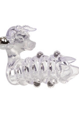 Calexotics El Toro Enhancer With Beads With Removable Stimulator Waterproof 3.5 Inch Clear