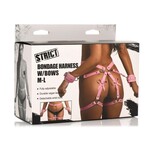 XR Brands Strict Strict Bondage Harness with Bows - Pink