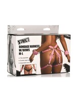 XR Brands Strict Strict Bondage Harness with Bows - Pink