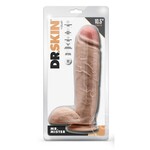 Blush Novelties Dr. Skin Mr. Mister Dildo with Balls and Suction Cup 10.5in - Vanilla
