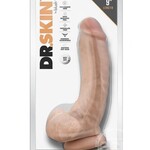 Blush Novelties Dr. Skin Mr. Mayor Dildo with Balls and Suction Cup 9in - Vanilla