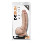 Blush Novelties Dr. Skin Mr. Mayor Dildo with Balls and Suction Cup 9in - Vanilla