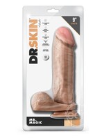 Blush Novelties Dr. Skin Mr. Magic Dildo with Balls and Suction Cup 9in - Vanilla