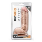 Blush Novelties Dr. Skin Mr. D Dildo with Balls and Suction Cup 8.5in - Vanilla