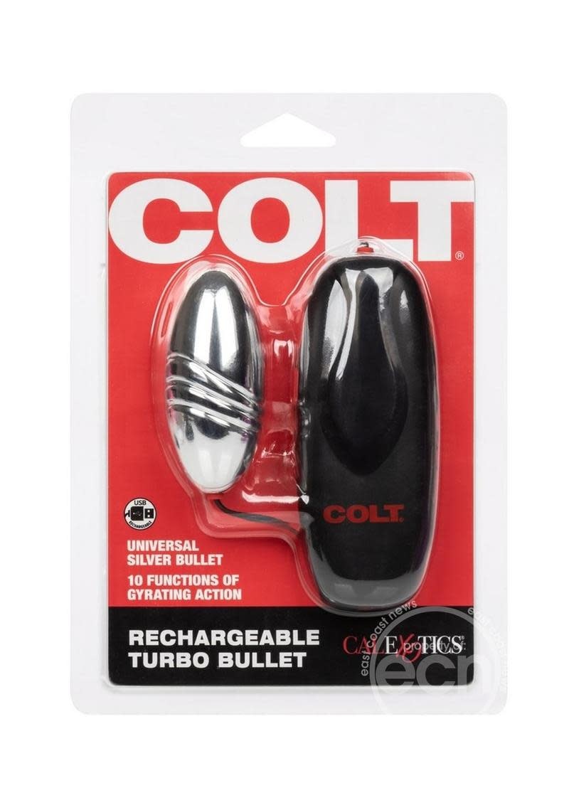 Colt Rechargeable Turbo Bullet Silver Spankys Adult Emporium 