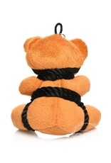 XR Brands Master Series Master Series Rope Teddy Bear Keychain - Brown