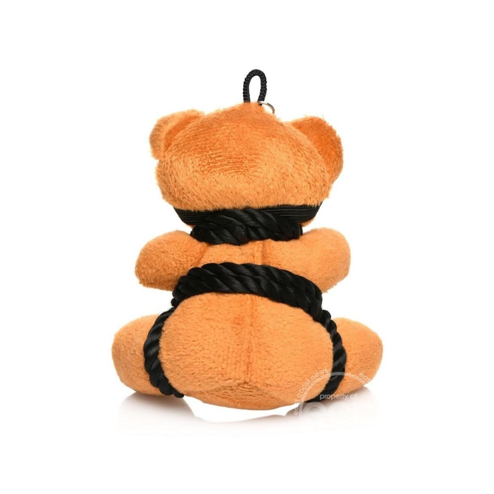 XR Brands Master Series Master Series Rope Teddy Bear Keychain - Brown
