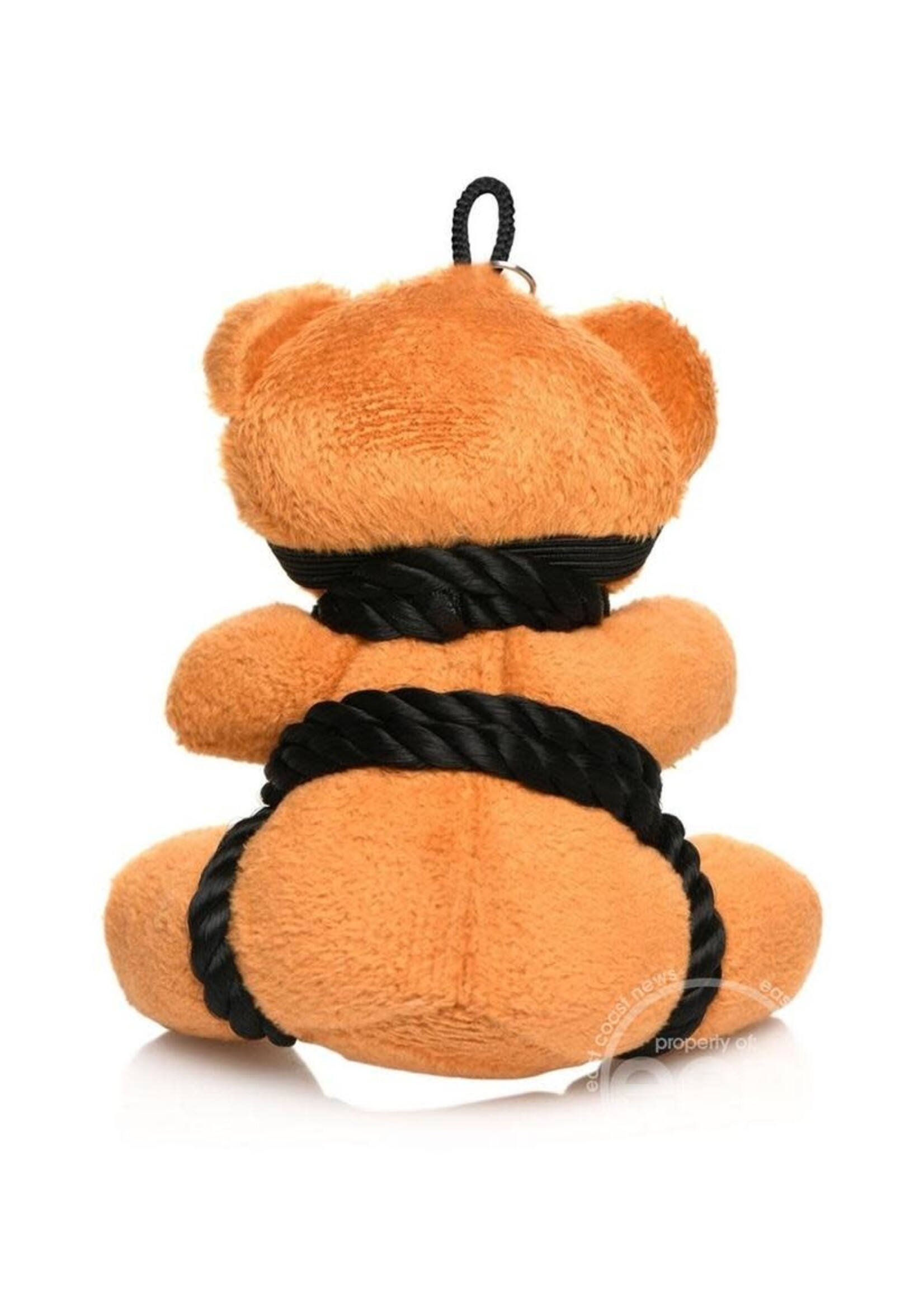 XR Brands Master Series Master Series Rope Teddy Bear Keychain - Brown