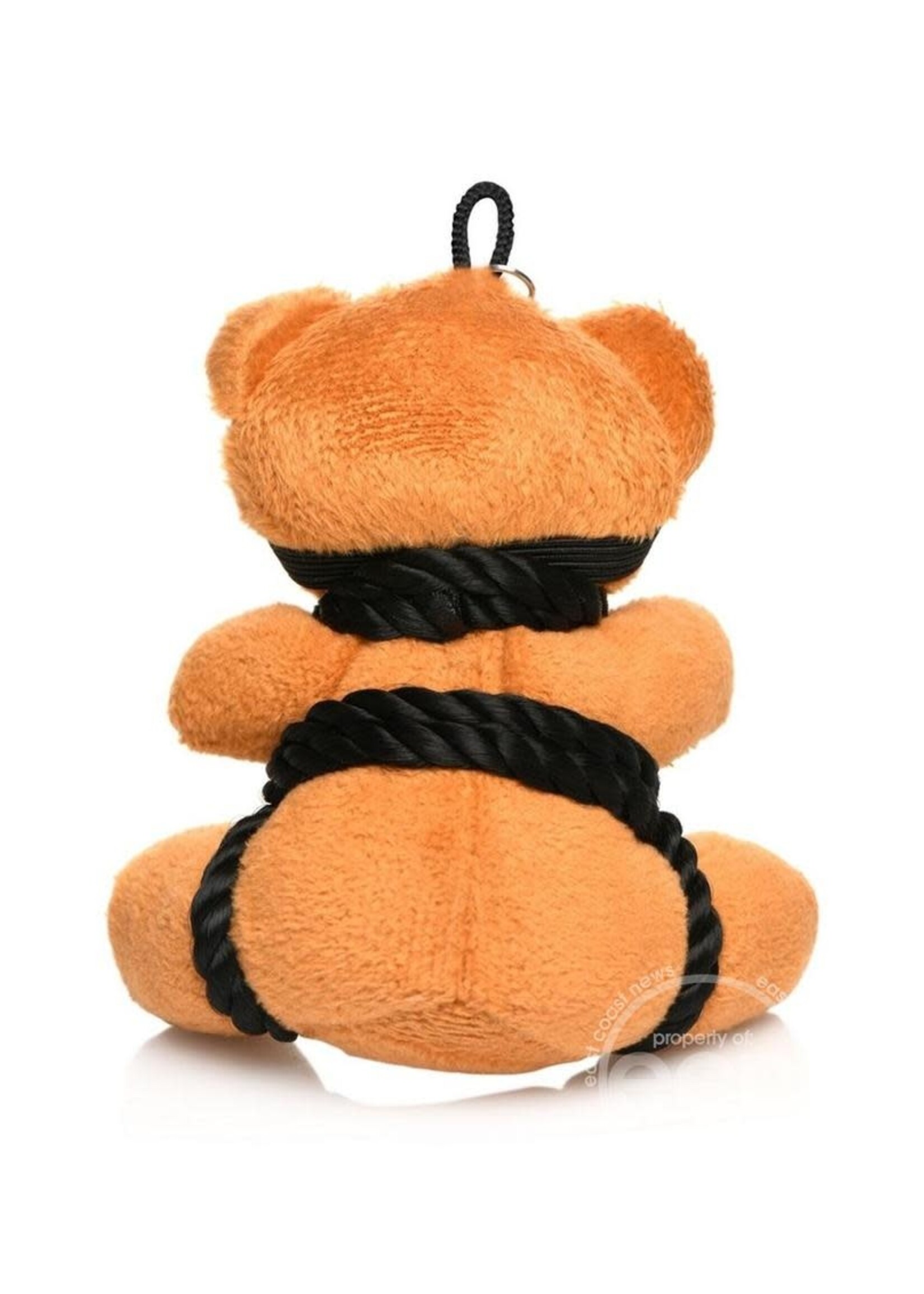 XR Brands Master Series Master Series Rope Teddy Bear Keychain - Brown