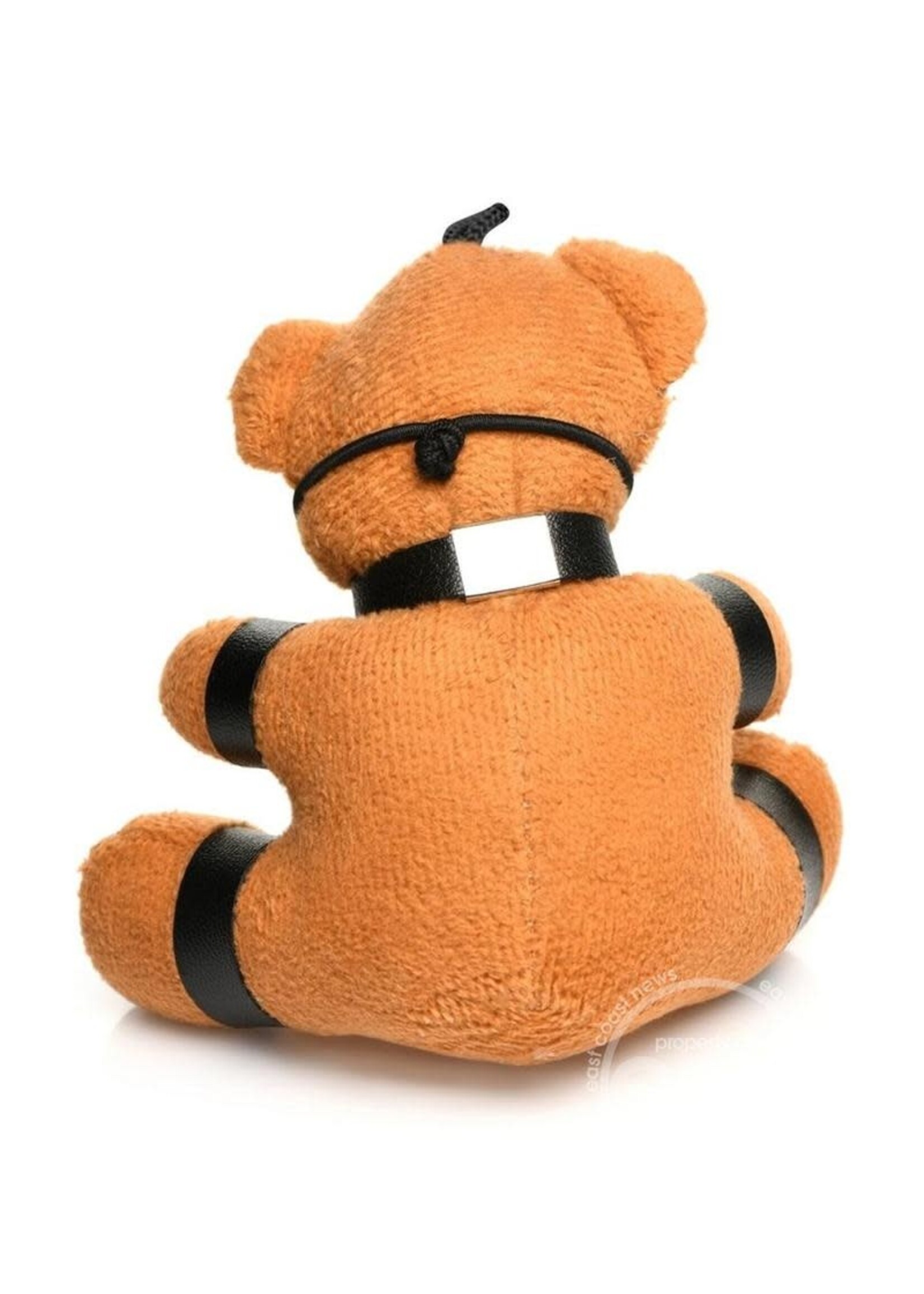 XR Brands Master Series Master Series Gagged Teddy Bear Keychain - Brown