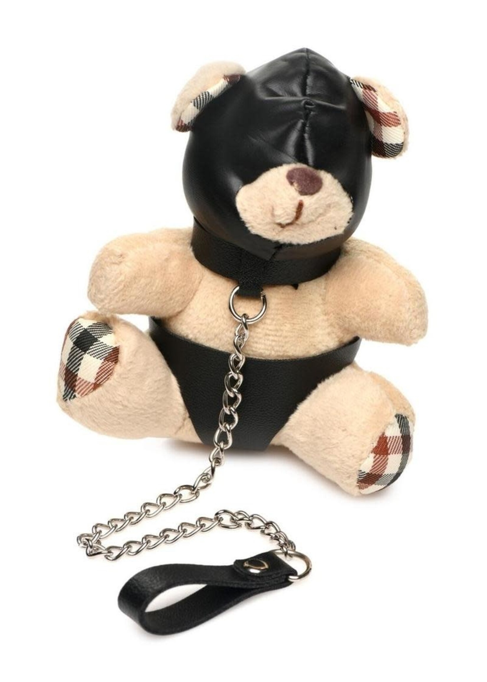 XR Brands Master Series Master Series Hooded Teddy Bear Keychain - Tan