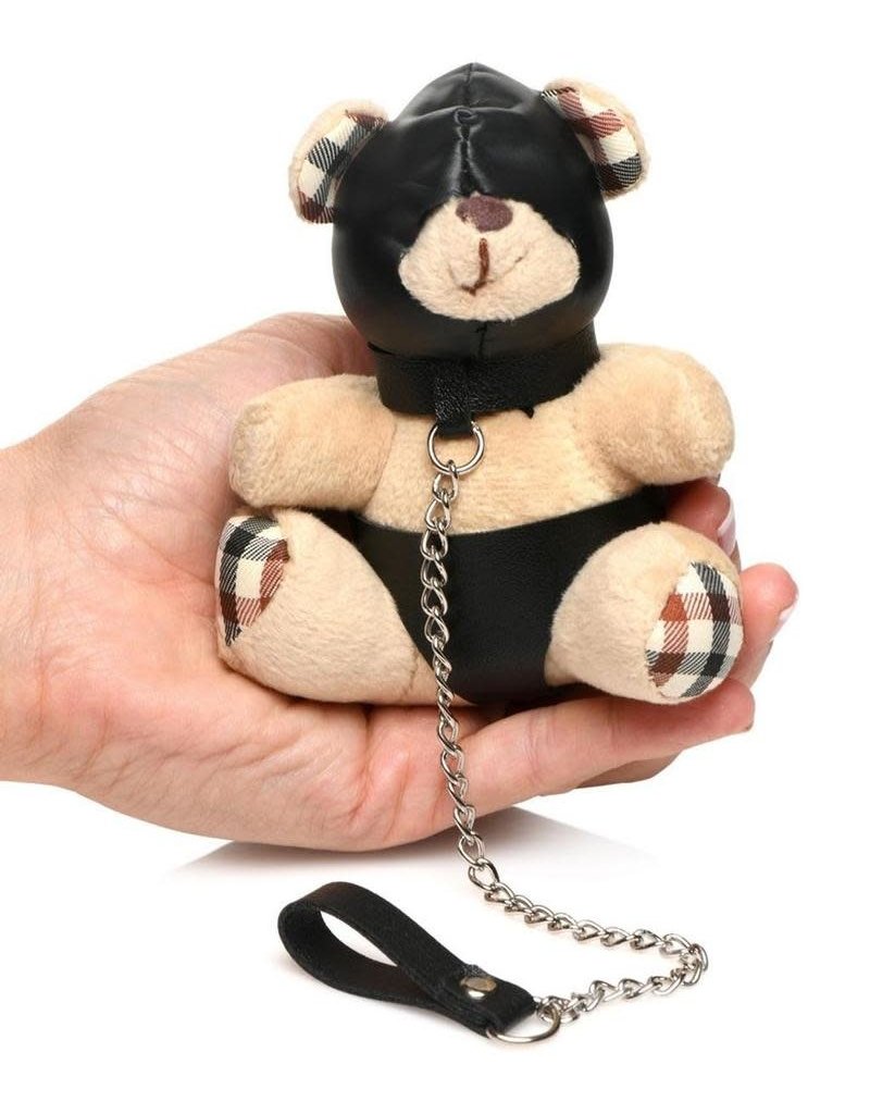 XR Brands Master Series Master Series Hooded Teddy Bear Keychain - Tan