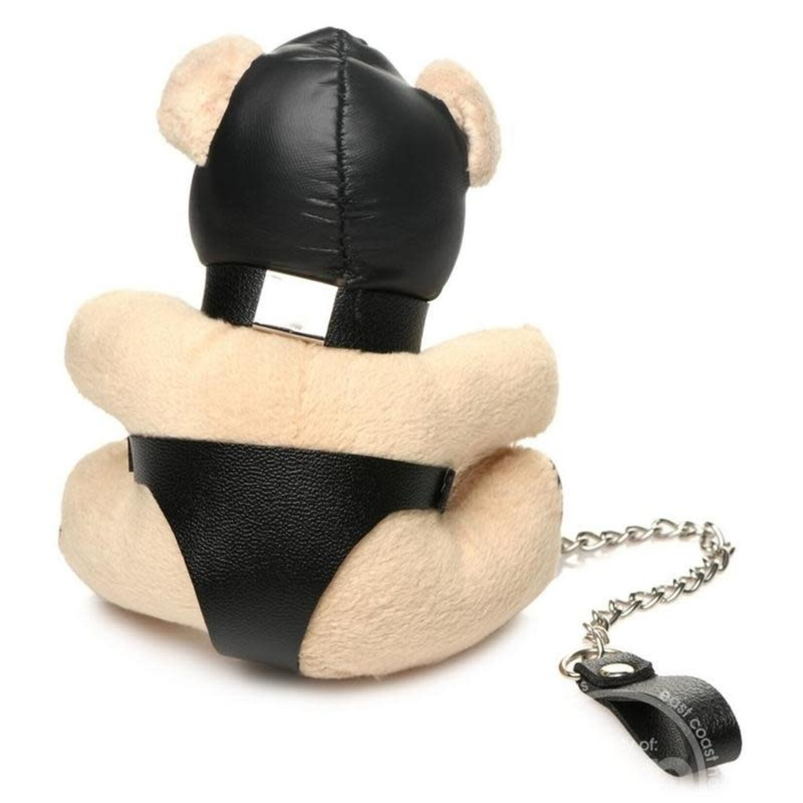 XR Brands Master Series Master Series Hooded Teddy Bear Keychain - Tan