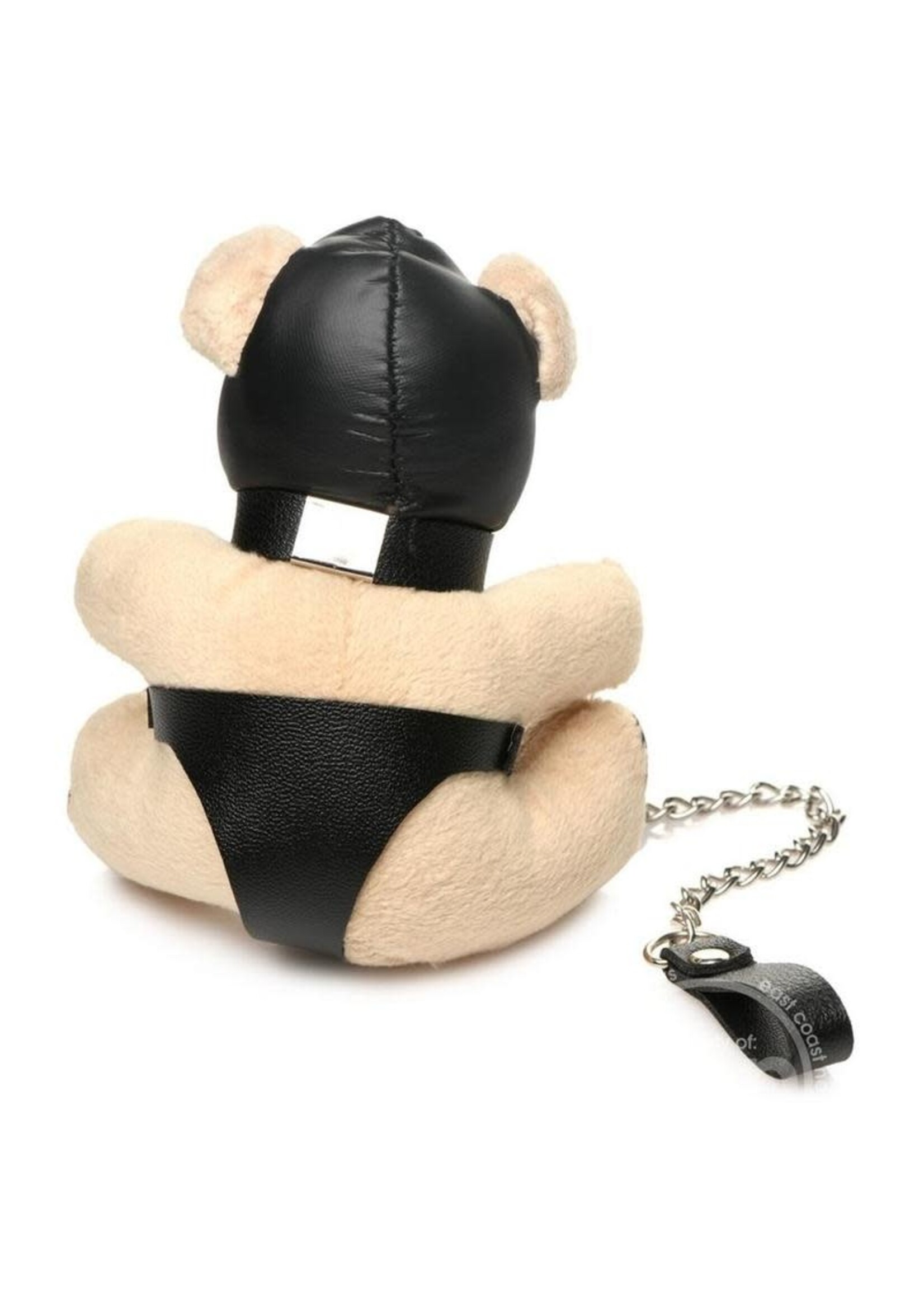 XR Brands Master Series Master Series Hooded Teddy Bear Keychain - Tan