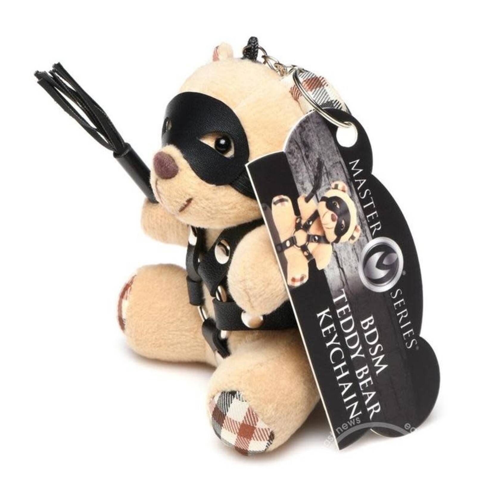 XR Brands Master Series Master Series BDSM Teddy Bear Keychain - Tan