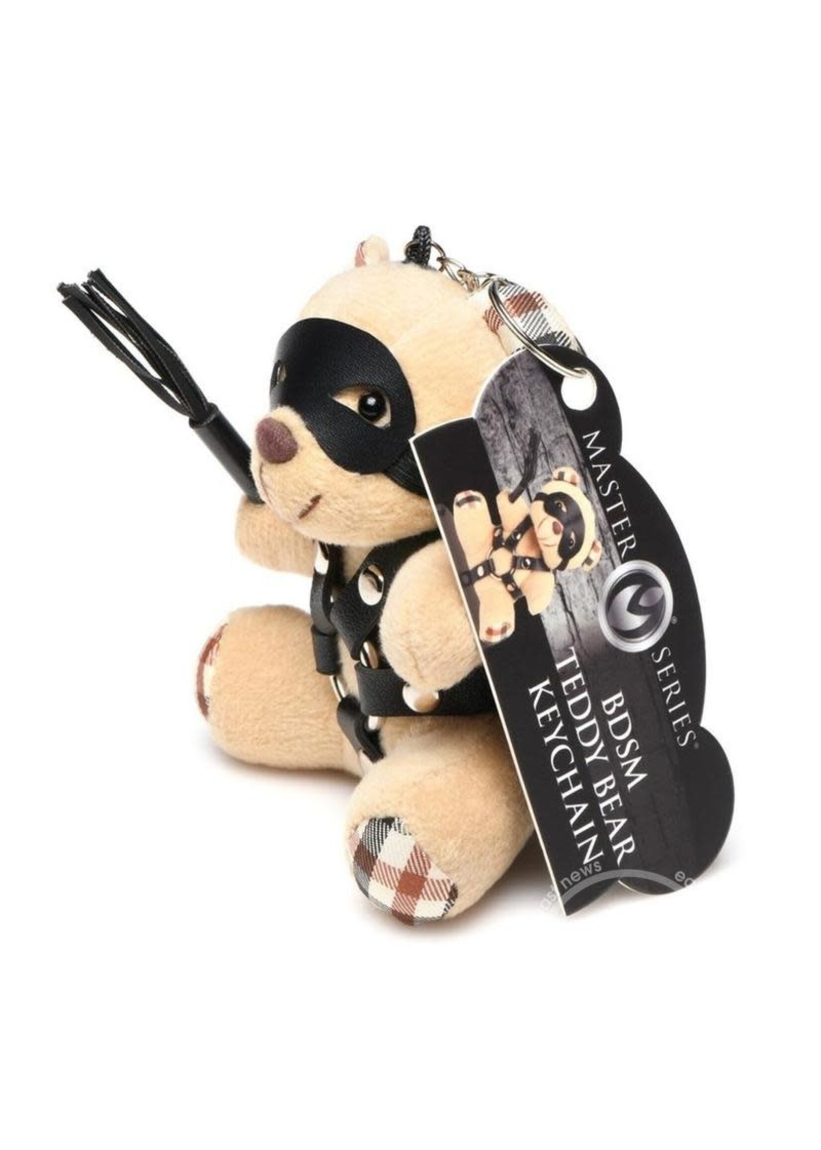 XR Brands Master Series Master Series BDSM Teddy Bear Keychain - Tan
