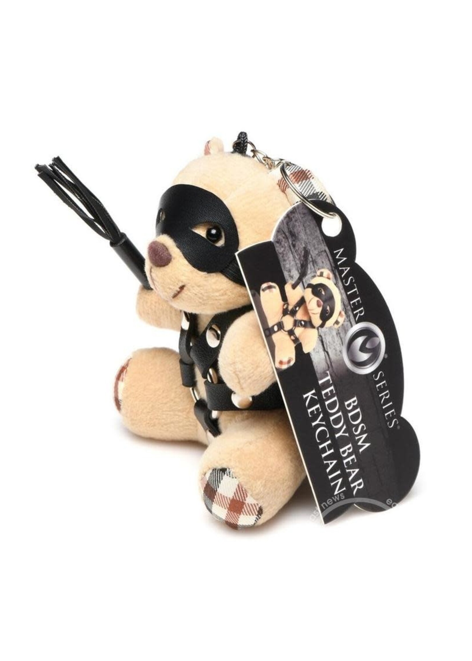 XR Brands Master Series Master Series BDSM Teddy Bear Keychain - Tan