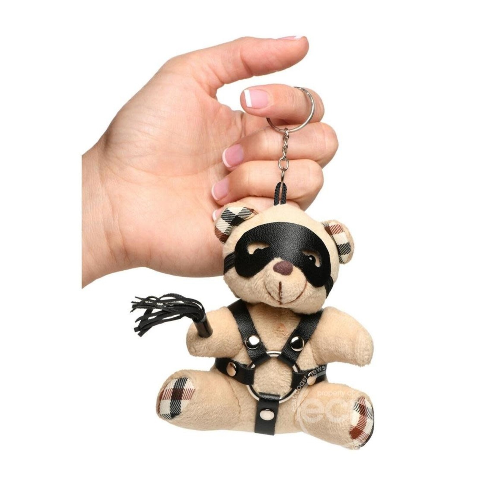XR Brands Master Series Master Series BDSM Teddy Bear Keychain - Tan