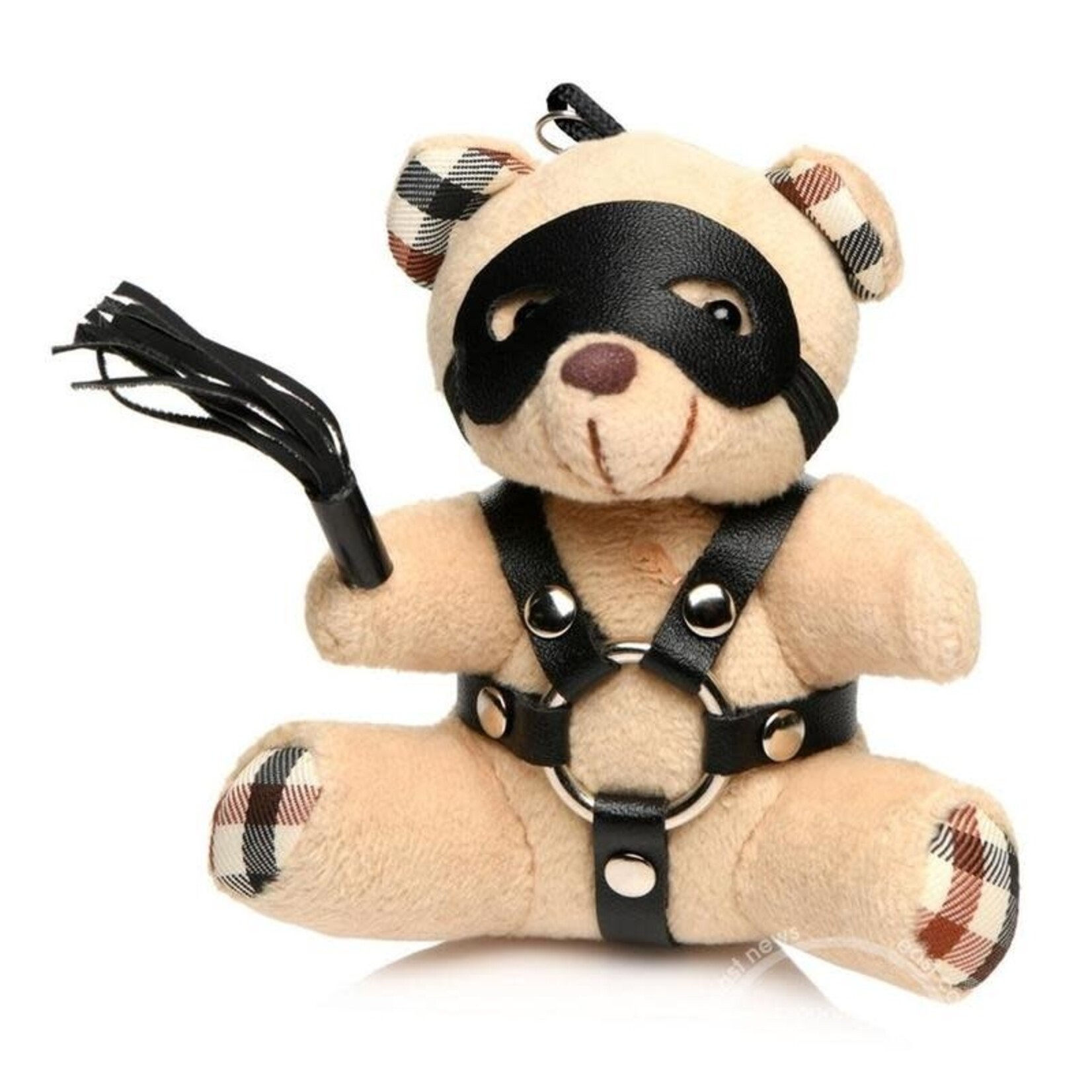 XR Brands Master Series Master Series BDSM Teddy Bear Keychain - Tan