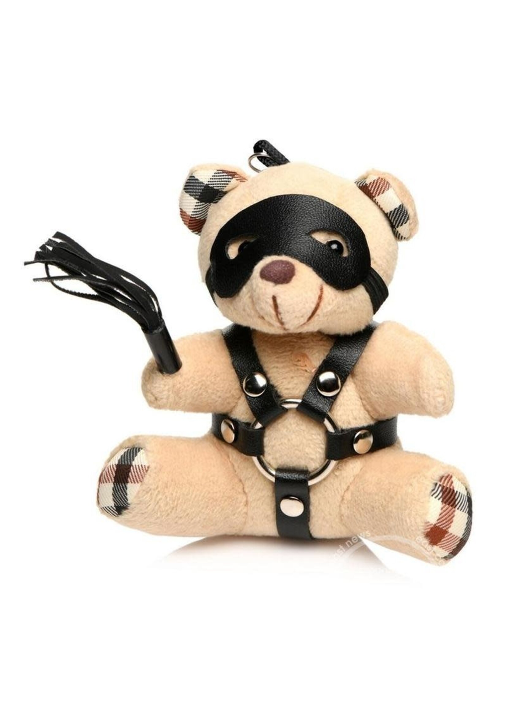 XR Brands Master Series Master Series BDSM Teddy Bear Keychain - Tan