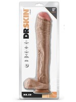 Blush Novelties Dr. Skin Mr. Ed Dildo with Balls and Suction Cup 13in - Vanilla
