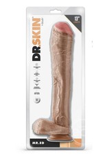 Blush Novelties Dr. Skin Mr. Ed Dildo with Balls and Suction Cup 13in - Vanilla