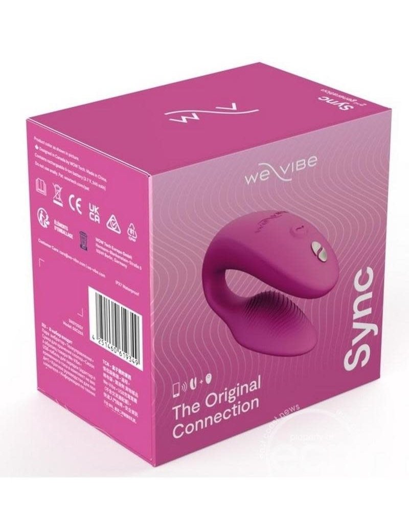 We-Vibe We-Vibe Sync Rechargeable Silicone Couples Vibrator with Remote Control - Dusty Pink