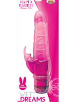 HOTT PRODUCTS Wet Dreams Rapid Rabbit Pleasure Vibe Water Resistant Vibrator